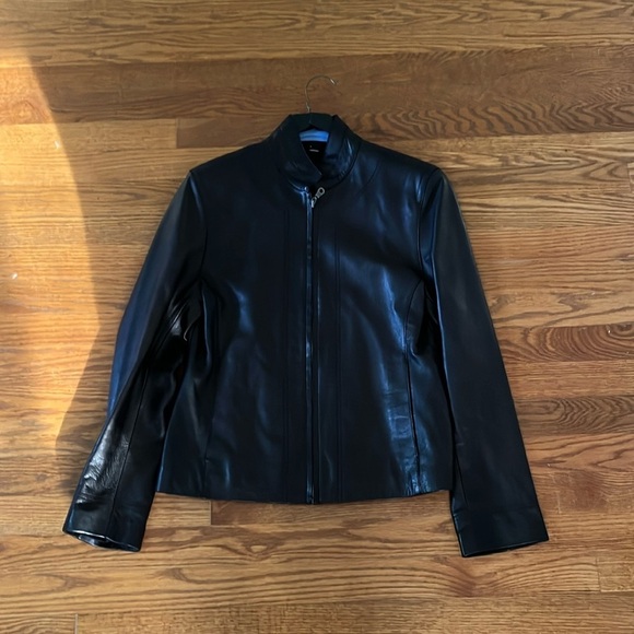 Jim & Mary Lou Women’s Brown Leather Jacket Size Small - Picture 1 of 5